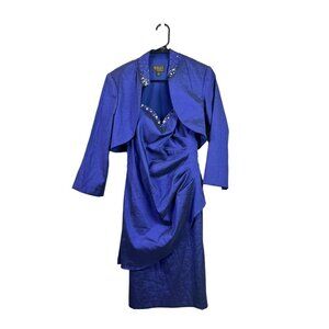 IG Nite Evening Women’s Royal Blue Elegant Short Dress